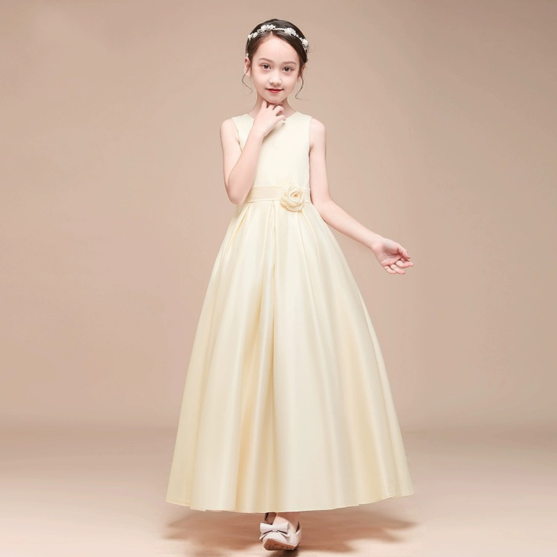 Robe de princesse élégante pour fille pour spectacles de piano_voghion.com