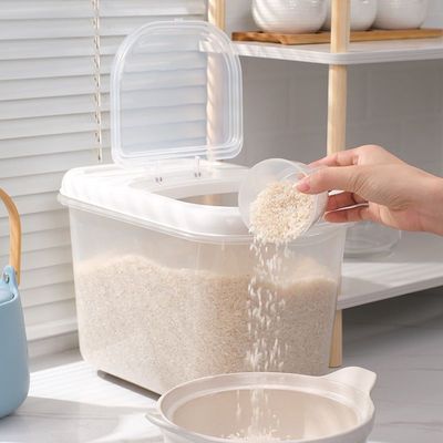 Rice barrel Plastic multi-function Rice VAT household 20 Pest control Moisture-proof thickening Chu meter box flour Storage bucket