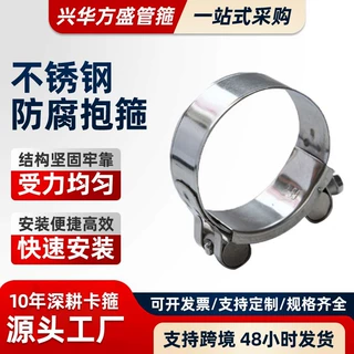 定制欧式式强力卡箍喉箍紧固件304不锈钢涡轮增压机连接件快装