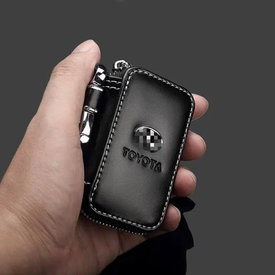 Leather Car Key Bag Static Rod/Key Bag