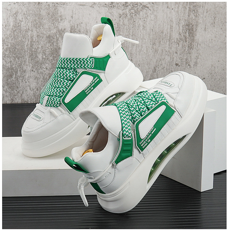 Herrenschuhe, kurze Herrenstiefel, trendige Freizeitschuhe, dicke Sohlen, kurze Jugendstiefel, modische High-Top-Sneaker, Martin-Stiefel für Herren_voghion.com