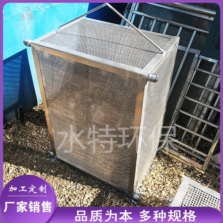 电动手动提篮式格栅 清淤设备吊篮格栅 配套滑轮导轨提升装置水特