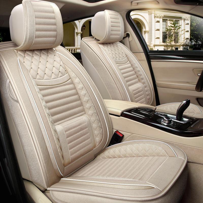 2022 CHANGAN CS55PLUS 좌석 쿠션 블루 고래 버전 린넨 카시트 쿠션 사계절 유니버설 시트 커버 완전히 둘러싸여