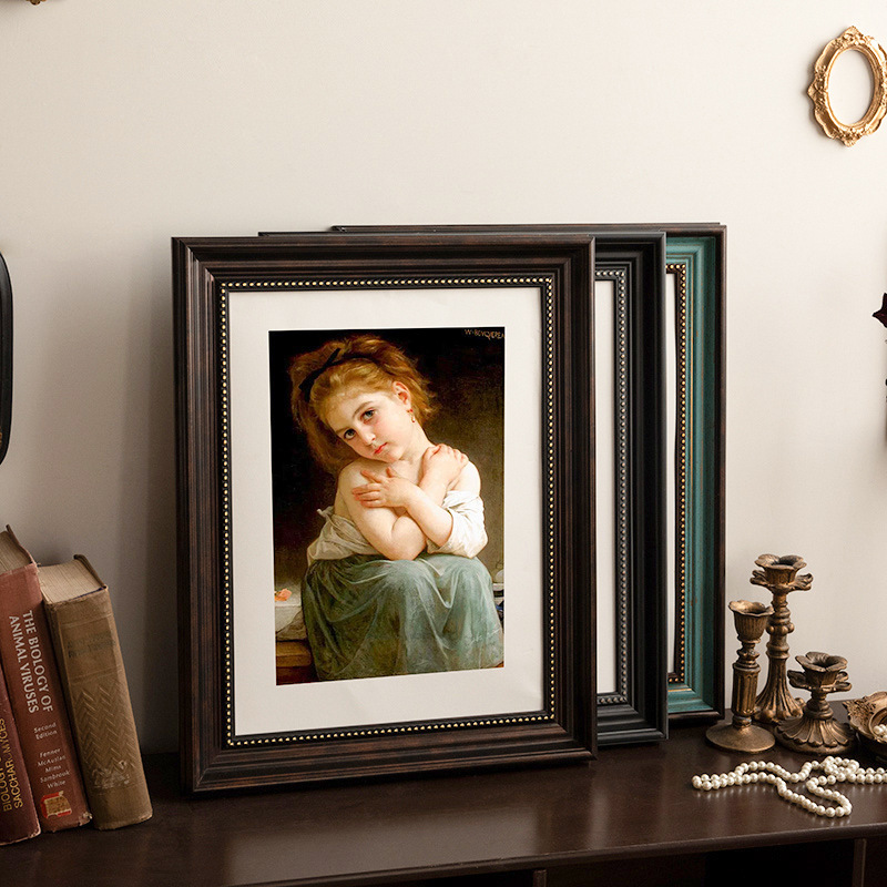 Photo Frame Display Stand, Large Puzzle Frame for Photo Printing, Decorative Wall Hanging Poster, 16-Inch and 18-Inch Oil Painting Framing Outer Frame, Wall-Mounted Frame