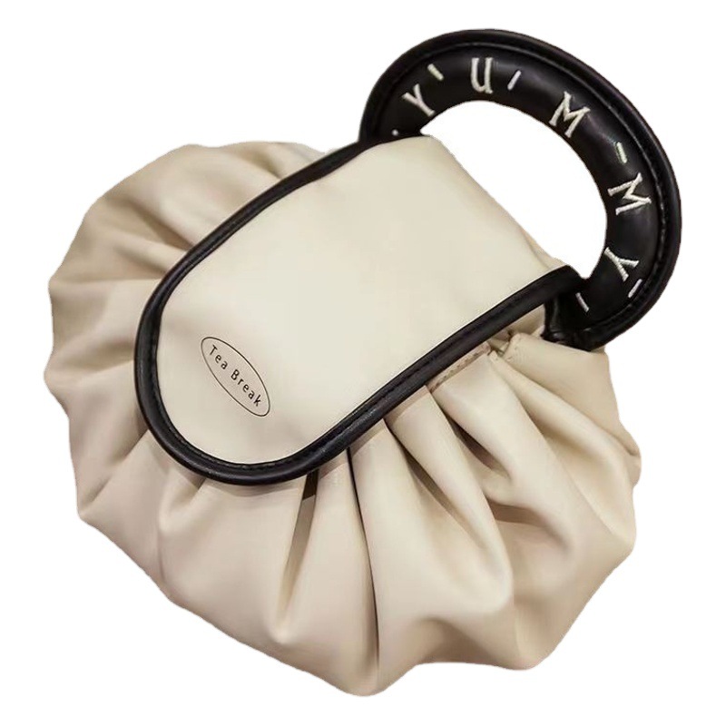 Bolsa de cosméticos de alto grado bolsa de lavado bolsa de almacenamiento portátil impermeable de gran capacidad perezoso bolsa de viaje de nicho de lujo ligero de alto grado