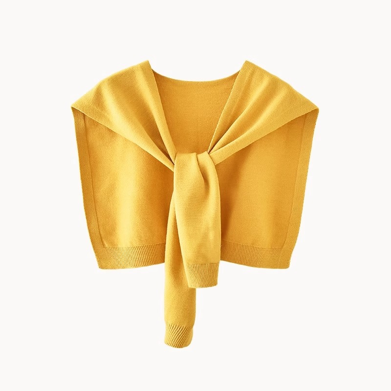 Pequeña capa de punto para mujeres de verano con primavera y otoño nuevo cardigan protector solar hombro delgado capa roja elegante