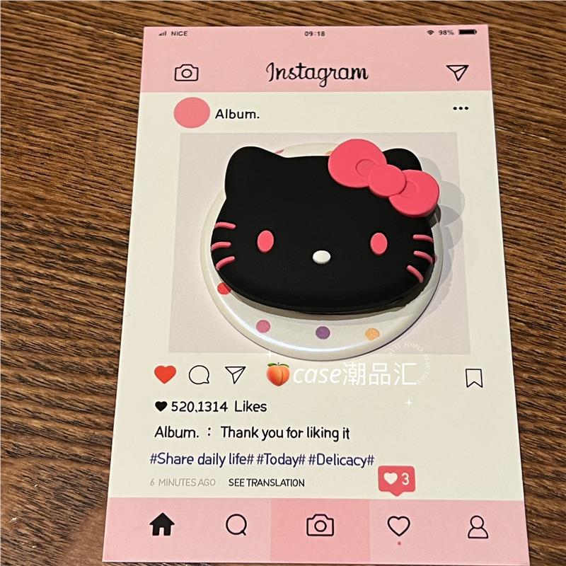 【バブルソーユニバーサル】ハローキティ マグネットスタンド KTキャット 格納式エアバッグ ペーストスタンド 取り外し可能|undefined