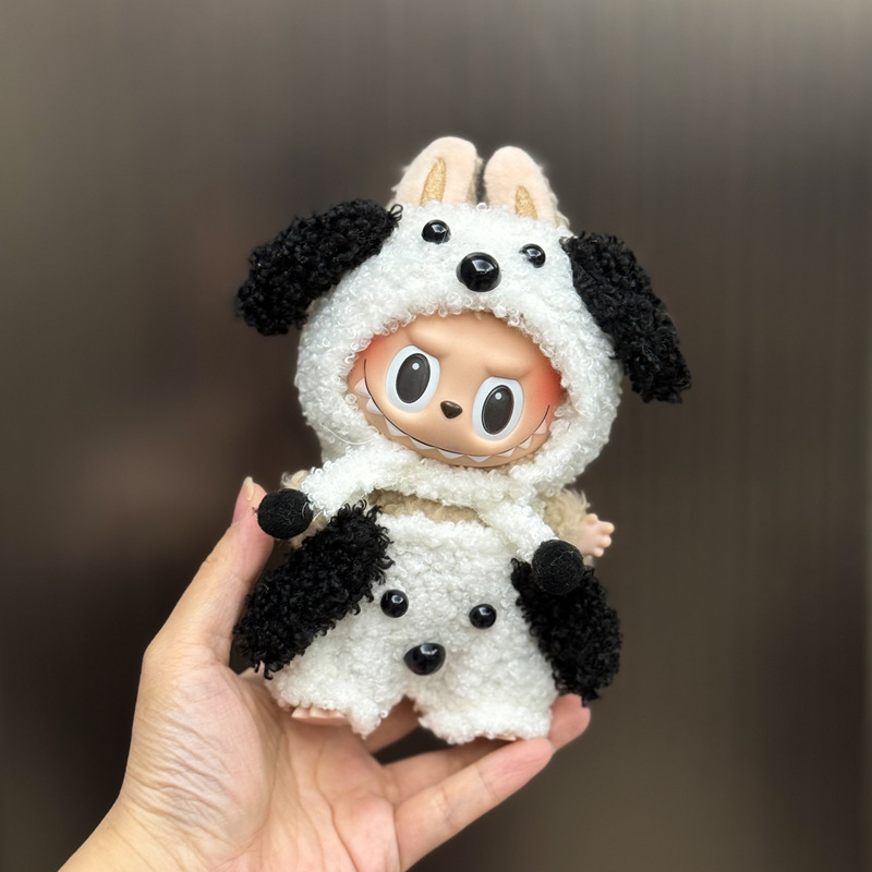 【衣類のみ】ラブブ labubu ベビー服 17cm ペンダント 1代目・2代目 ビニールぬいぐるみ 服セット|undefined