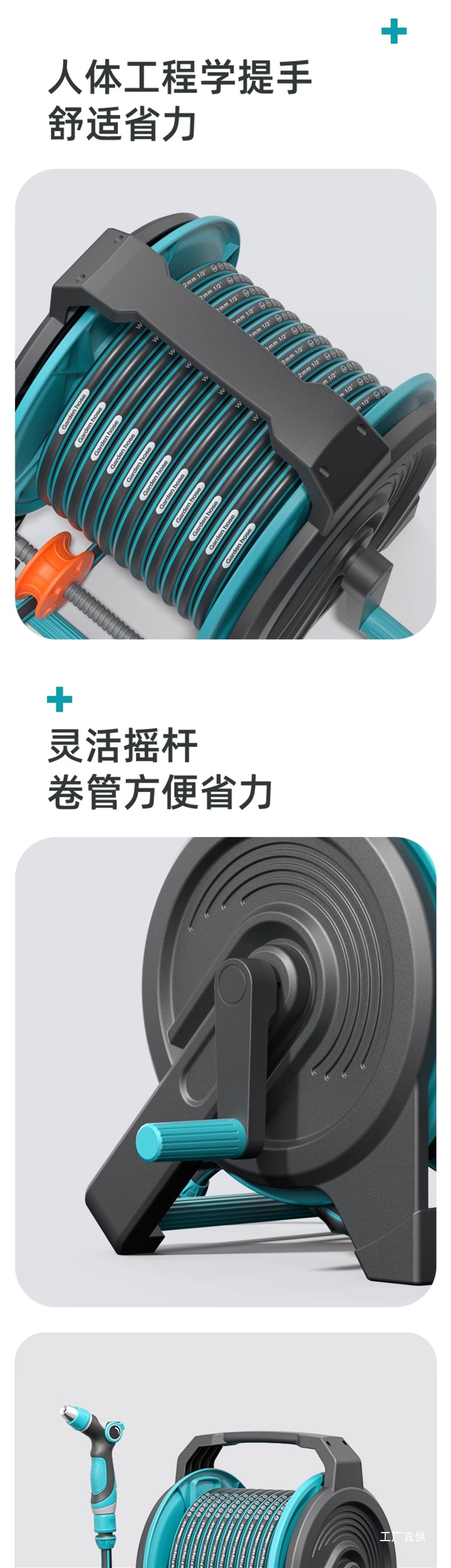 High-Pressure Powerful Car Wash Water Gun Tool, Dedicated Hose for Watering Flowers, Household Floor Washing Booster, Yard Spray Nozzle