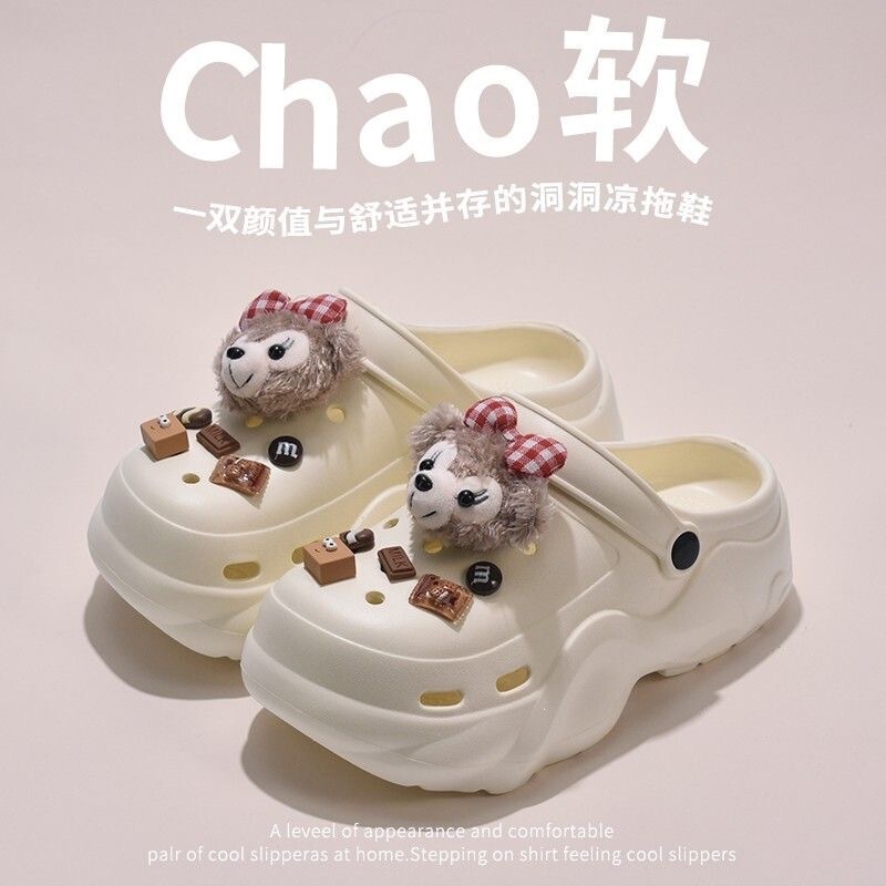 Platform Clogs for Women, Summer 2025 Edition, Non-Slip Cartoon Outdoor Beach Sandals, Wholesale in Stock Platform Clogs for Women, Summer 2025 Edition, Non-Slip Cartoon Outdoor Beach Sandals, Wholesale in Stock