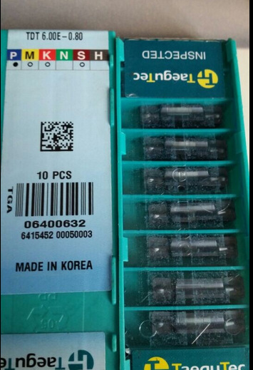 特固克金属陶瓷刀片TDT 5E-2.5-RU CT3000韩国特固克刀具