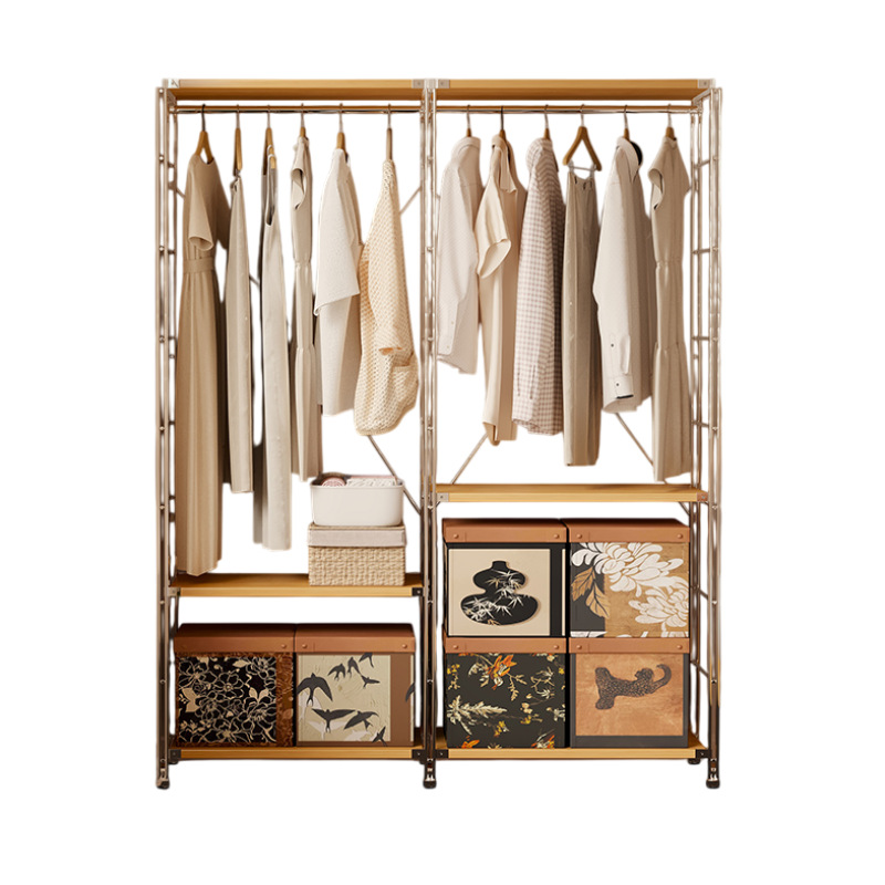 Percha de ropa abierta percha de ropa de piso para dormitorio percha de ropa multifuncional para el hogar percha de ropa de cabezal de cama