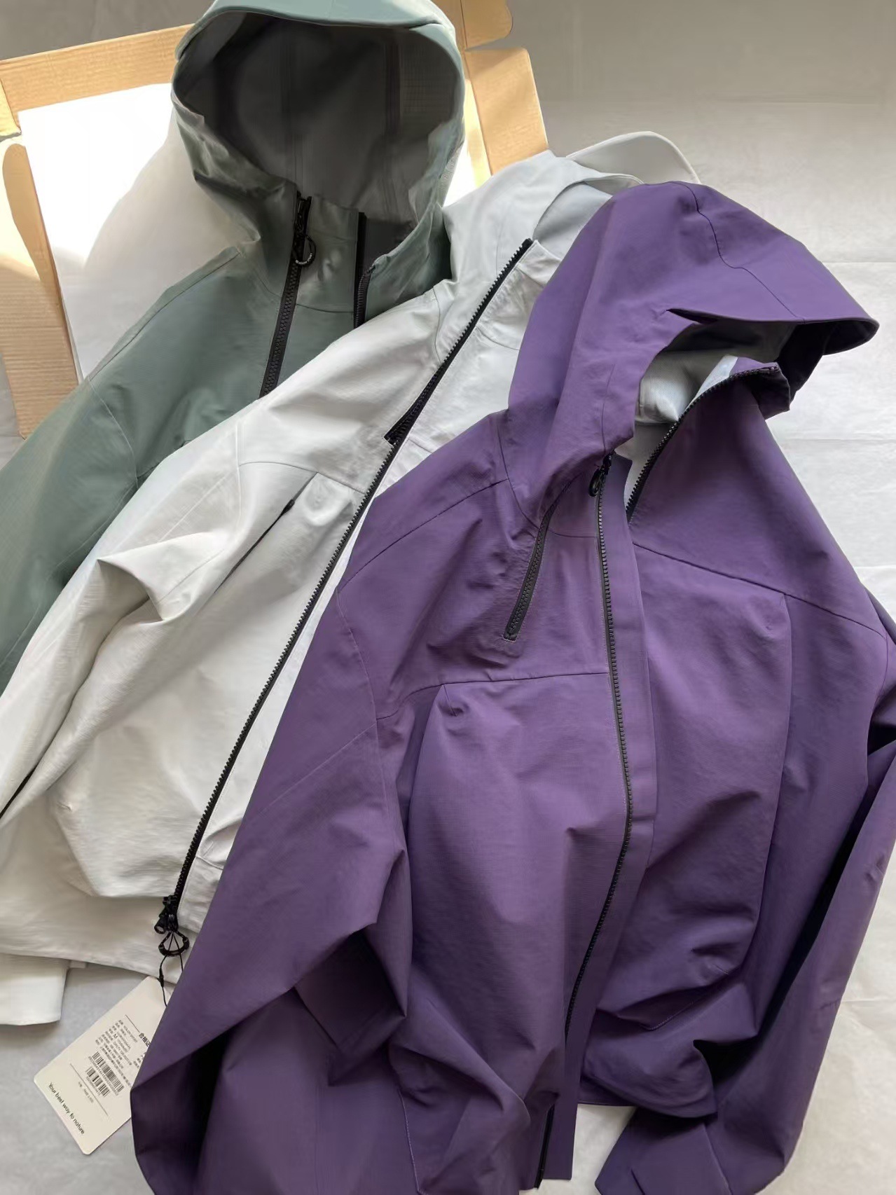 Klongob dos árboles al aire libre montañismo a prueba de viento impermeable tela de invierno logotipo cálido