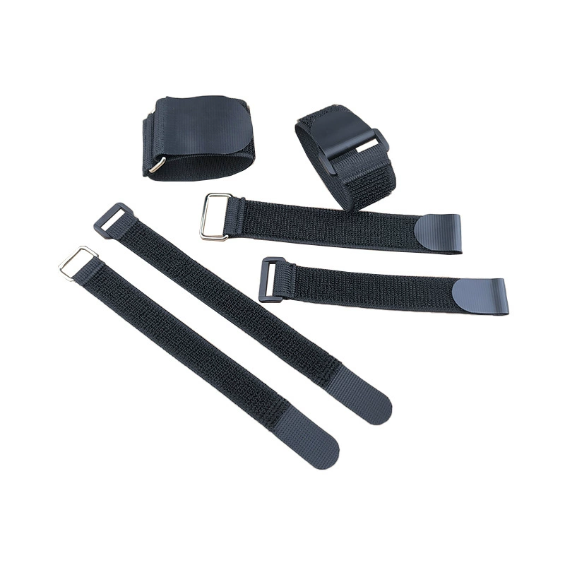 Elastic self-adhesive belt with velcro, cable ties, clips included