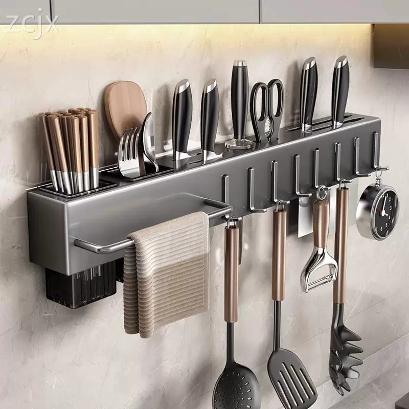 Multifunctional blade kitchen knife supplies setting the shelves chopsticks and cage integrated storage shelves chopsticks tube wall -mounted