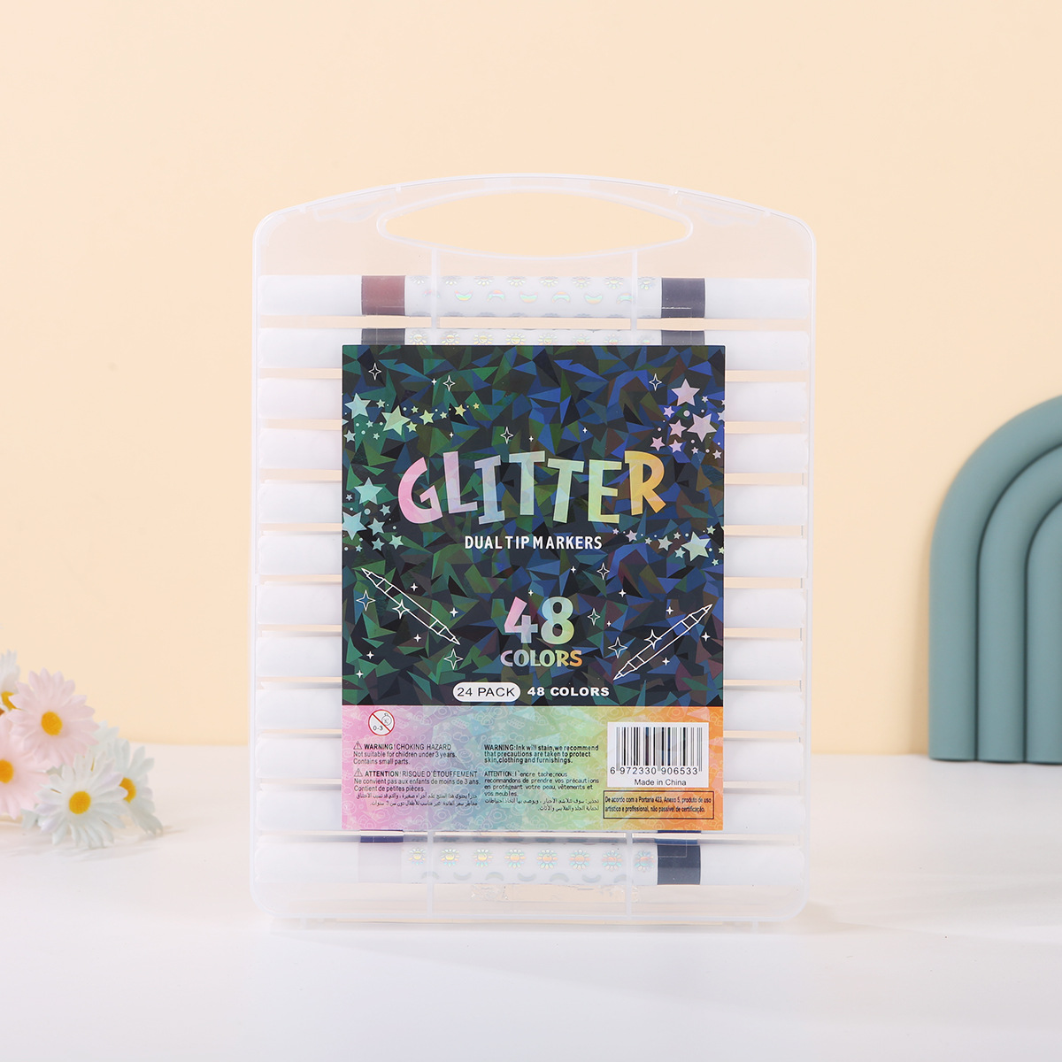 [Una] doble cabeza flash color marcador de pintura doble cabeza resaltador de color flash