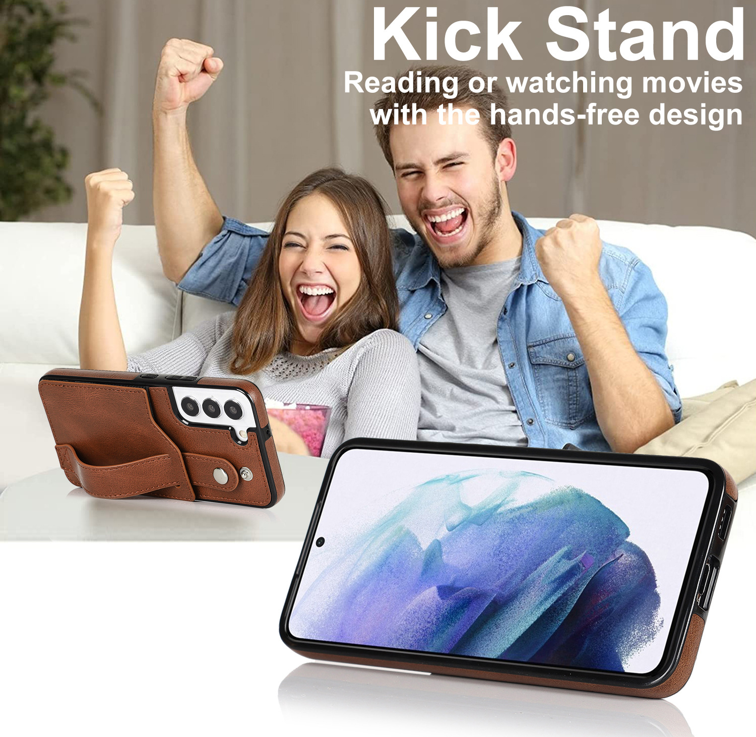 Handyhülle Für Samsung A53 Mit Armband Und Kartenfach Aus Leder_voghion.com