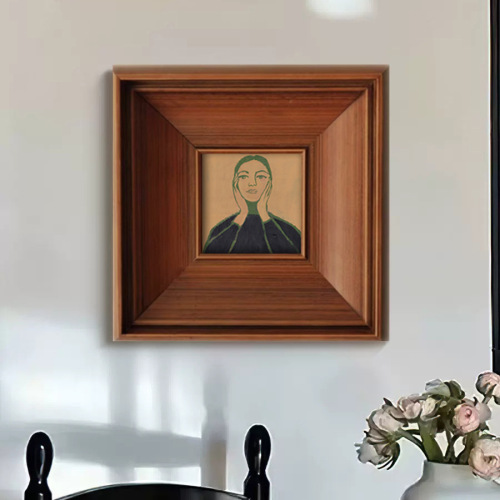 French-style niche art living room decoration painting Nordic retro medieval style entryway bedroom corridor portrait wall art