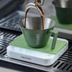ラピュタルトン黒曜コーヒー電子秤ミニイタリア式スマートハンドコーヒー専用小称タイム充電
