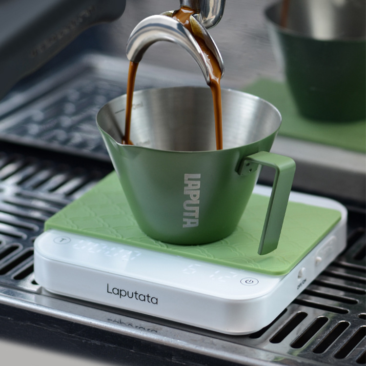Laputa Black Obsidian Coffee Electronic Scale Mini Italian Style Smart Hand-Brewed Coffee Scale with Timer and Charging Function