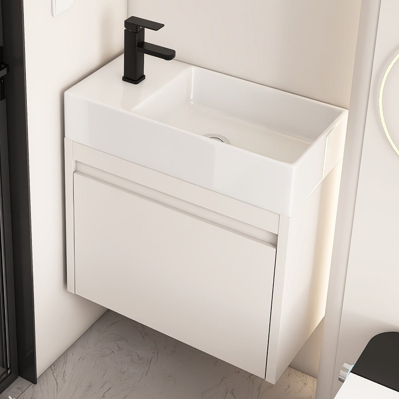 gabinete de baño de aluminio espacio pequeño gabinete de lavabo tipo hogar gabinete de lavabo combinado gabinete de lavabo todo en un lavabo