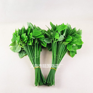 Single“Soap Flower Pole” Simulated Rose with Green Leaves Rose Flower Pole Shop Bouquet Material Wholesale