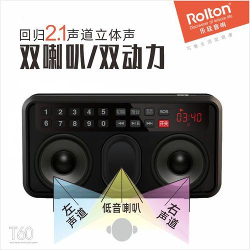 Roltong/Leton T60 Radio MP3 Senior Mini Portable Card Speaker Walkman