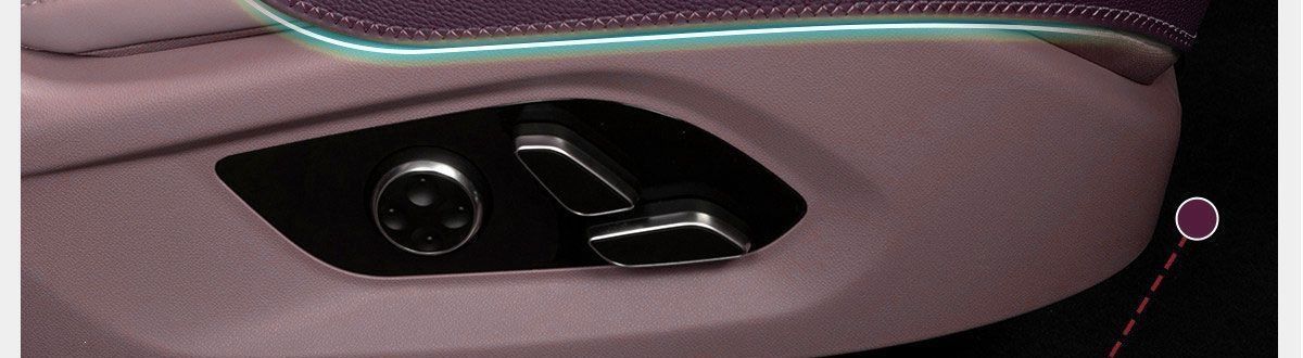 High-grade Nappa leather new single-piece women's seat cushion, purple seat pad, rear car seat cushion, suitable for all seasons