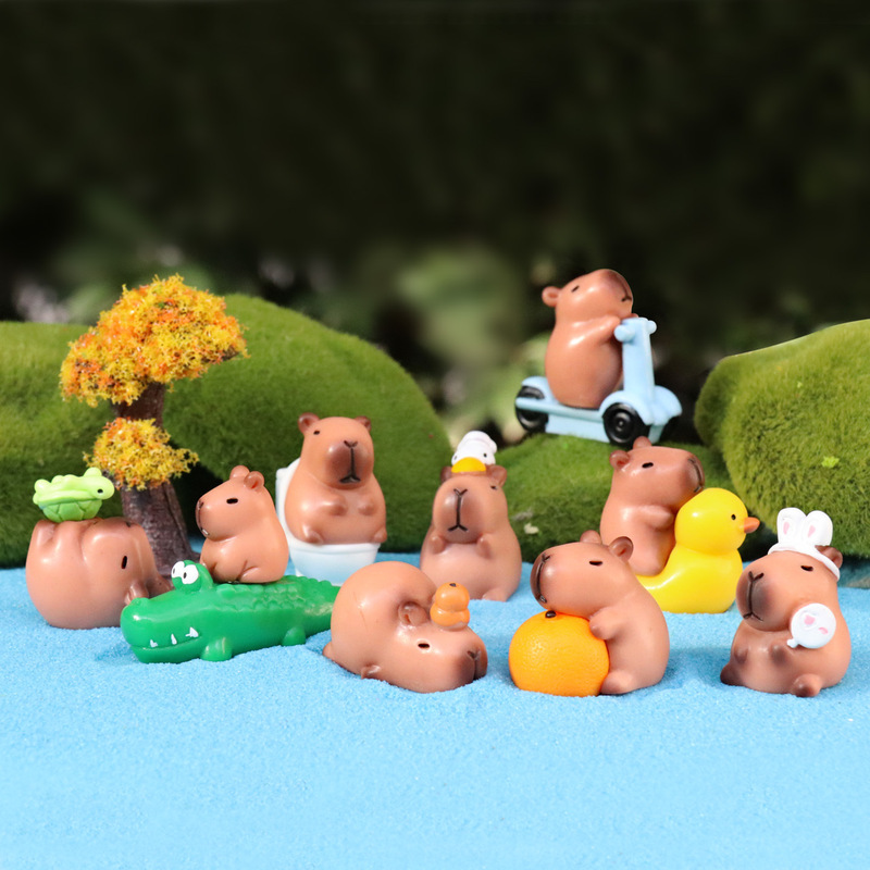 Cute and Cute Capibara Capybara Doll Mini Blind Bag Toy Micro Landscape Computer Desktop Decoration Ornament