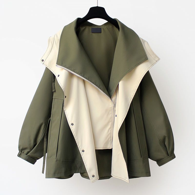 Tight waist mid-length trench coat 2024 new Korean-style new high-end women's spring and autumn casual fashion overcoat