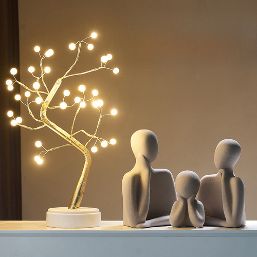 An abstract sculpture for a living room bar cabinet and TV cabinet, modern minimalist home decor, a gift for Father's Day for a family of three or four.