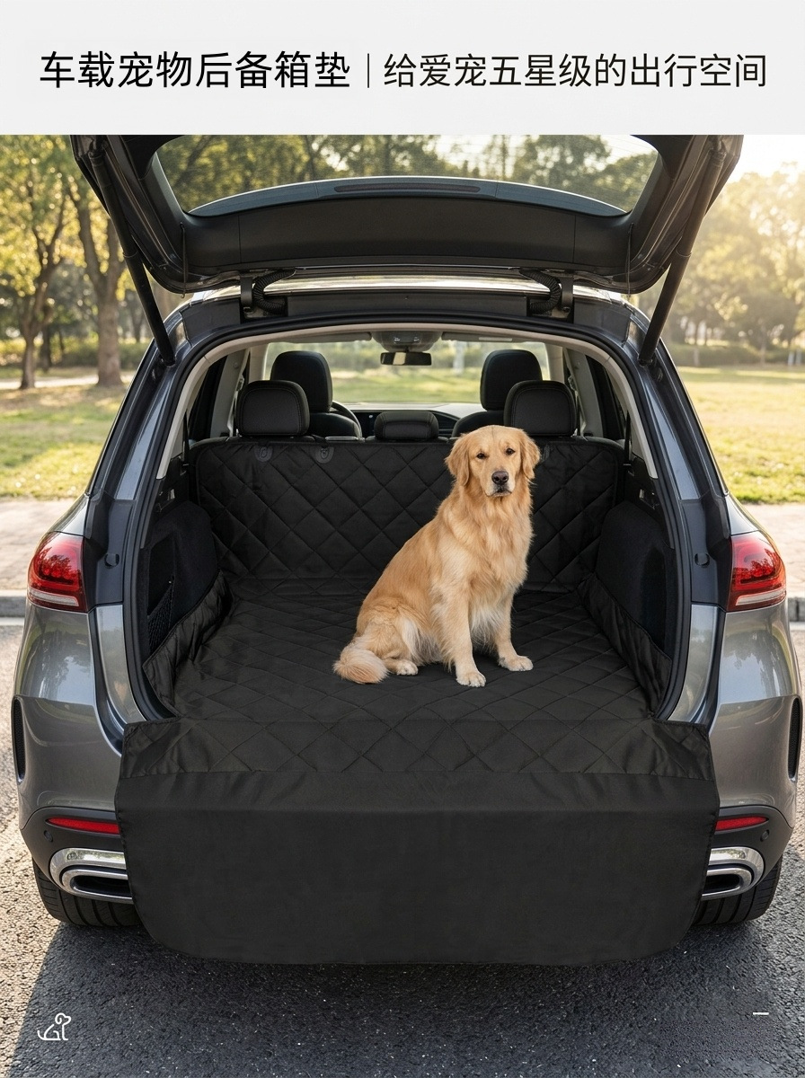 Cross-border exclusive car pet mat made of thickened Oxford fabric, anti-stain, anti-dirt, scratch-resistant, wear-resistant car trunk mat