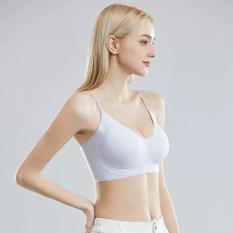 Verano camellia sin marca ropa interior mujer se reúne para evitar la caída de la columna vertebral chaleco tipo bra fijo copa bra de belleza