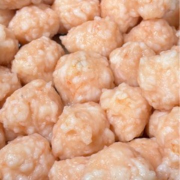 环球水产超大颗粒本色虾滑500g*20包/件虾滑纯虾滑95【源头工厂】