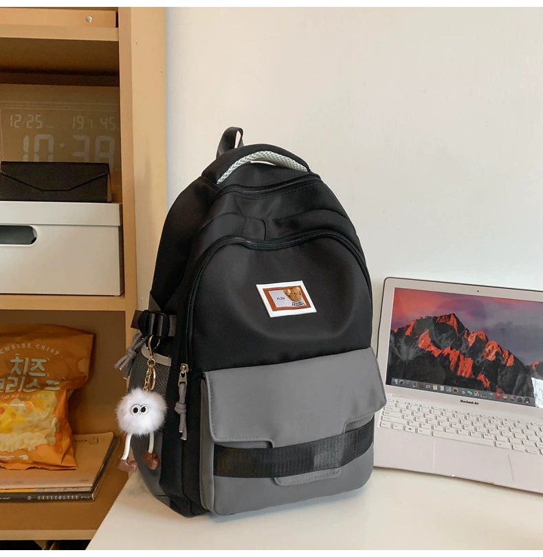 Handheld nylon fashionable capacious backpack for traveling