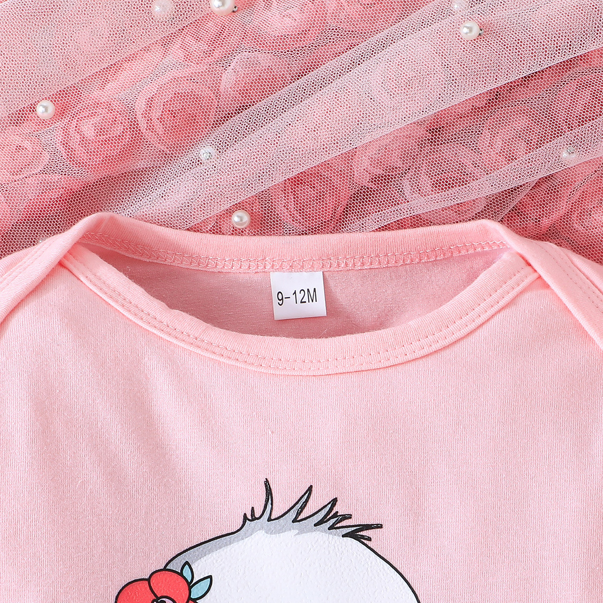 Nouveau haut mignon d'éléphant + pantalon imprimé + chapeau trois pièces pour filles automne 2024 INS_voghion.com