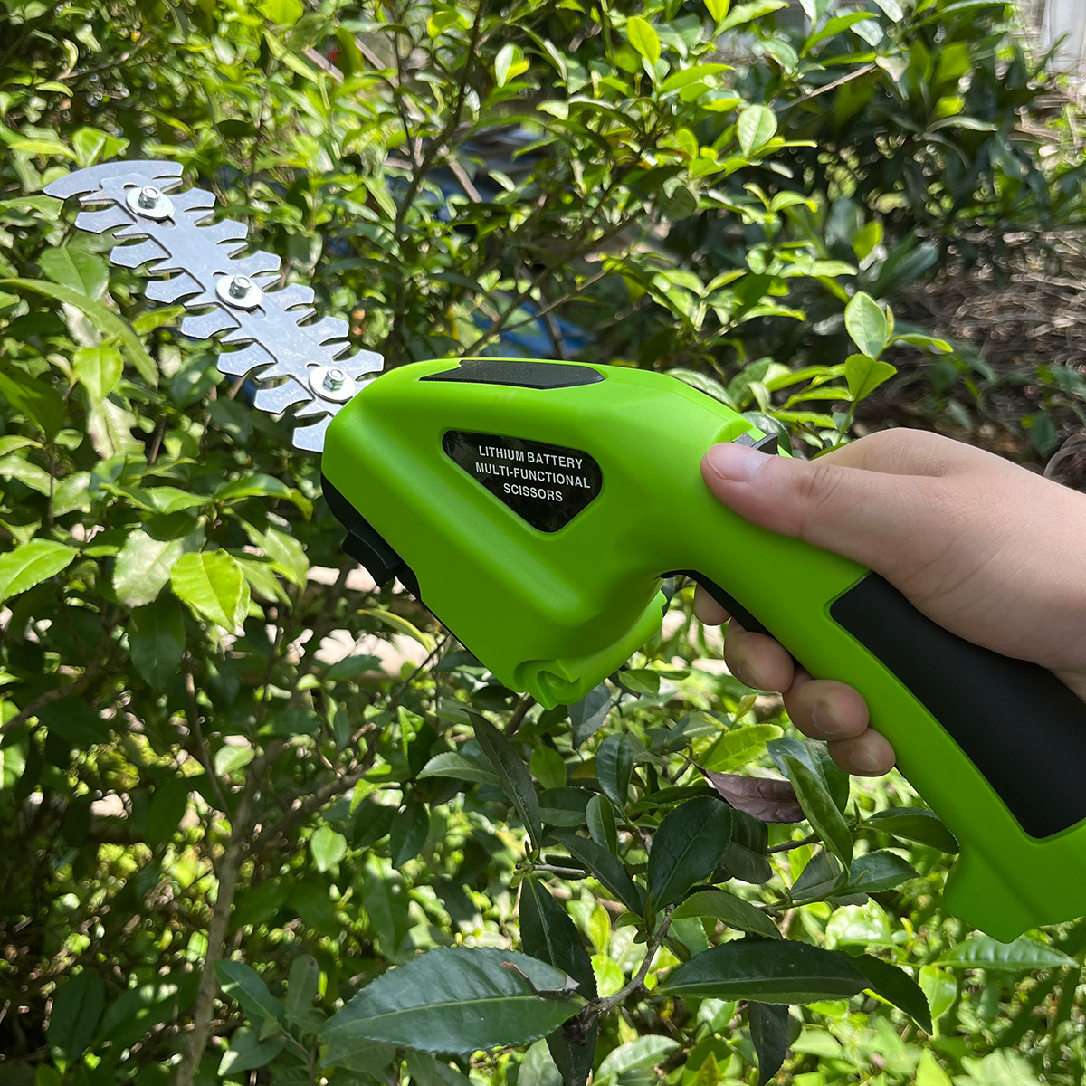 Cortasetos Inalámbrico de Litio Recargable, De Litio para Jardinería y Setos