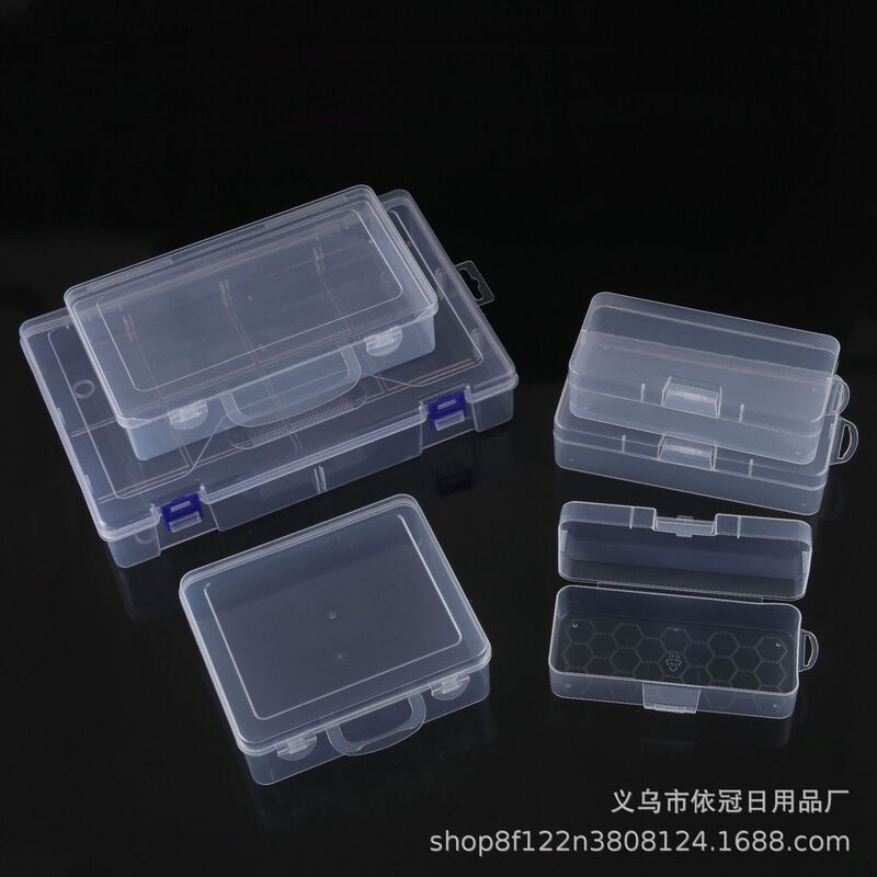 Rectangular transparent large plastic stationery packing box sample toy portable organizing box with lid pp box wholesale Rectangular transparent large plastic stationery packing box sample toy portable organizing box with lid pp box wholesale
