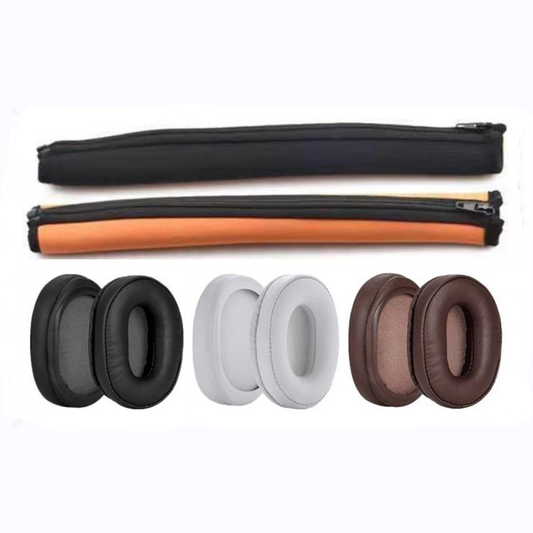 Applicable Iron Triangle ATH-MSR7 Headset Earphone Cover M50X M40 M40X Earphone Cover Leather Cover Replacement Accessories