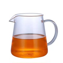 茶具配件泡茶器玻璃公道杯功夫茶水分离杯均杯茶杯高硼硅直身茶海