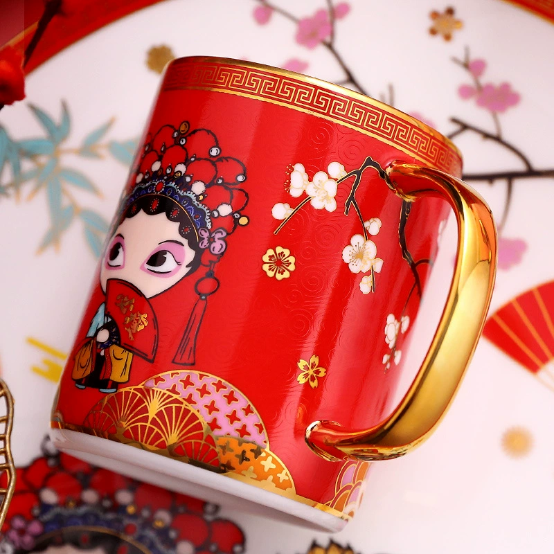 Ceramic tea cup, set, Birthday gift