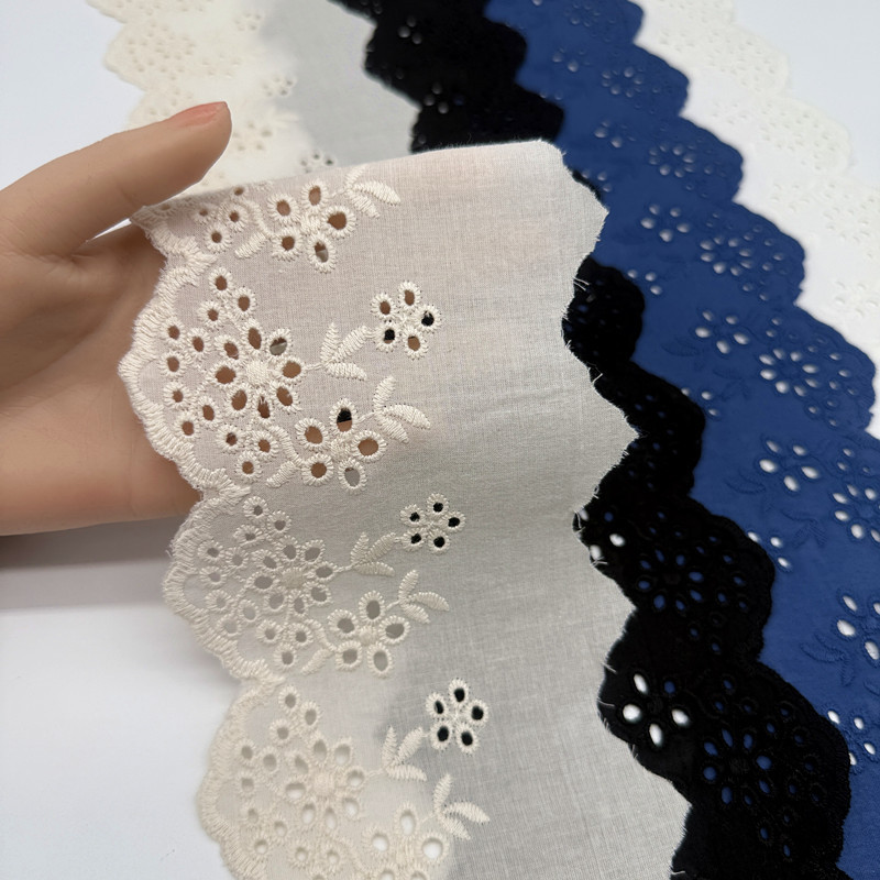 宽10厘米 精棉布刺绣花边家居家纺 DIY女装童装 窗帘桌布多色可选