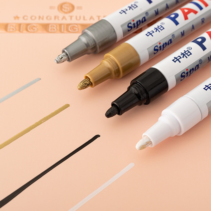 Bolígrafo de pintura de pluma de oro SP - 110 para el matrimonio y la apertura de la bandera de escritura con marca de escritura de floristas con materiales de flores