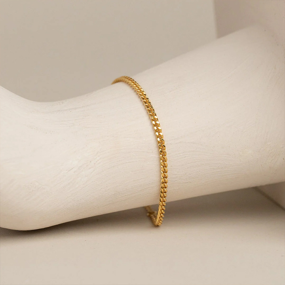 Solid Color Pattern 316 Stainless Steel  Solid Color Simple Style Bracelets For Unisex