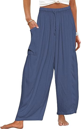 Women's Daily Simple Style Solid Color Full Length Casual Pants Wide Leg Pants display picture 28