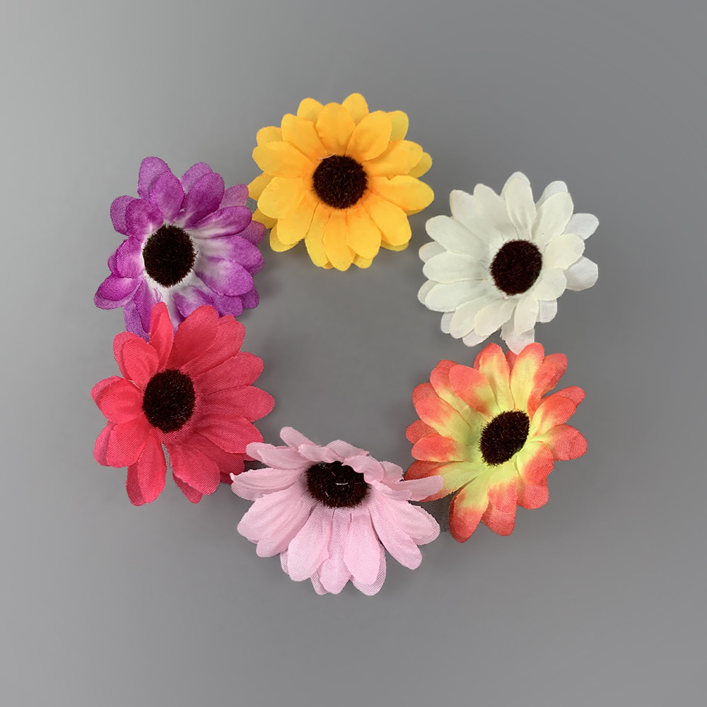 Flores de girasol simuladas mini adornos flor de sol al por mayor DIY decoración jardín de infantes flores falsas props de fotografía ins