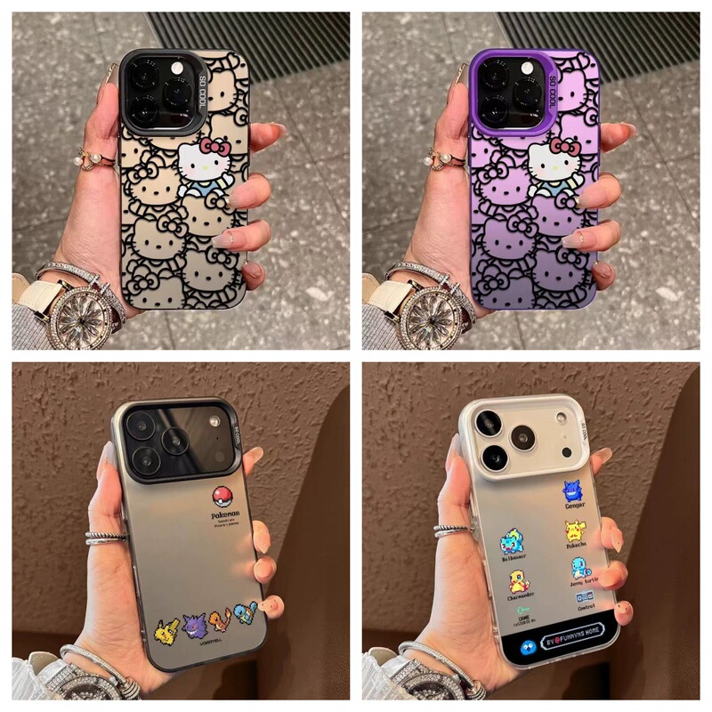 Suitable for Apple 17Promax Mobile Phone Case Iphone16 Interesting Cartoon 15Promax High-End Anti-Fall Cat Case