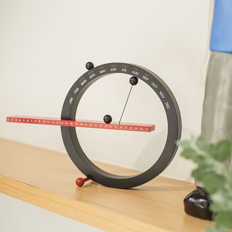 2025新款跨境二代创意日历挂历台历手动万年历摆件创意礼品家居