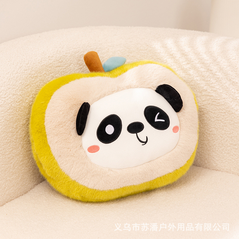 Nuevo transfronterizo multifuncional lindo pequeño frutas frescas 3 en 1 almohada para niñas niños regalo de cumpleaños naranja