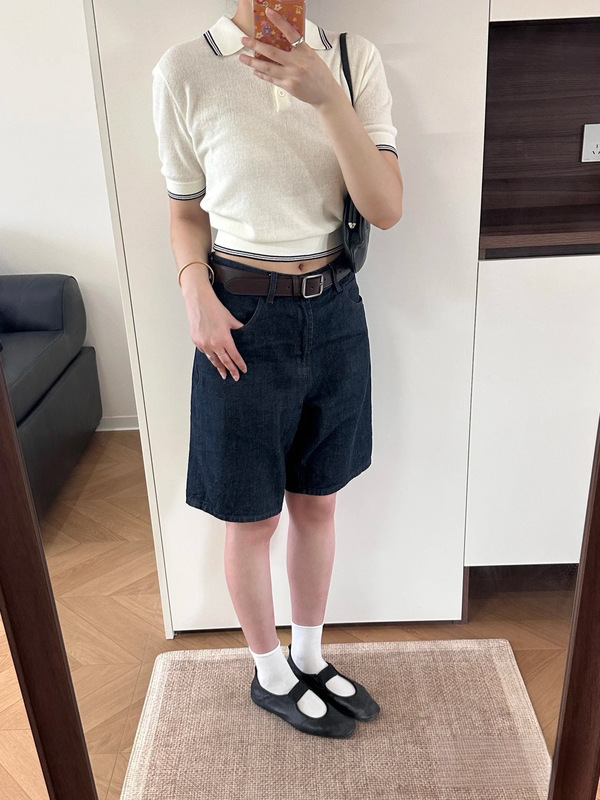 新款百搭薄软纯棉提花撞边短袖针织显瘦运动感休闲POLO衫女5115|undefined